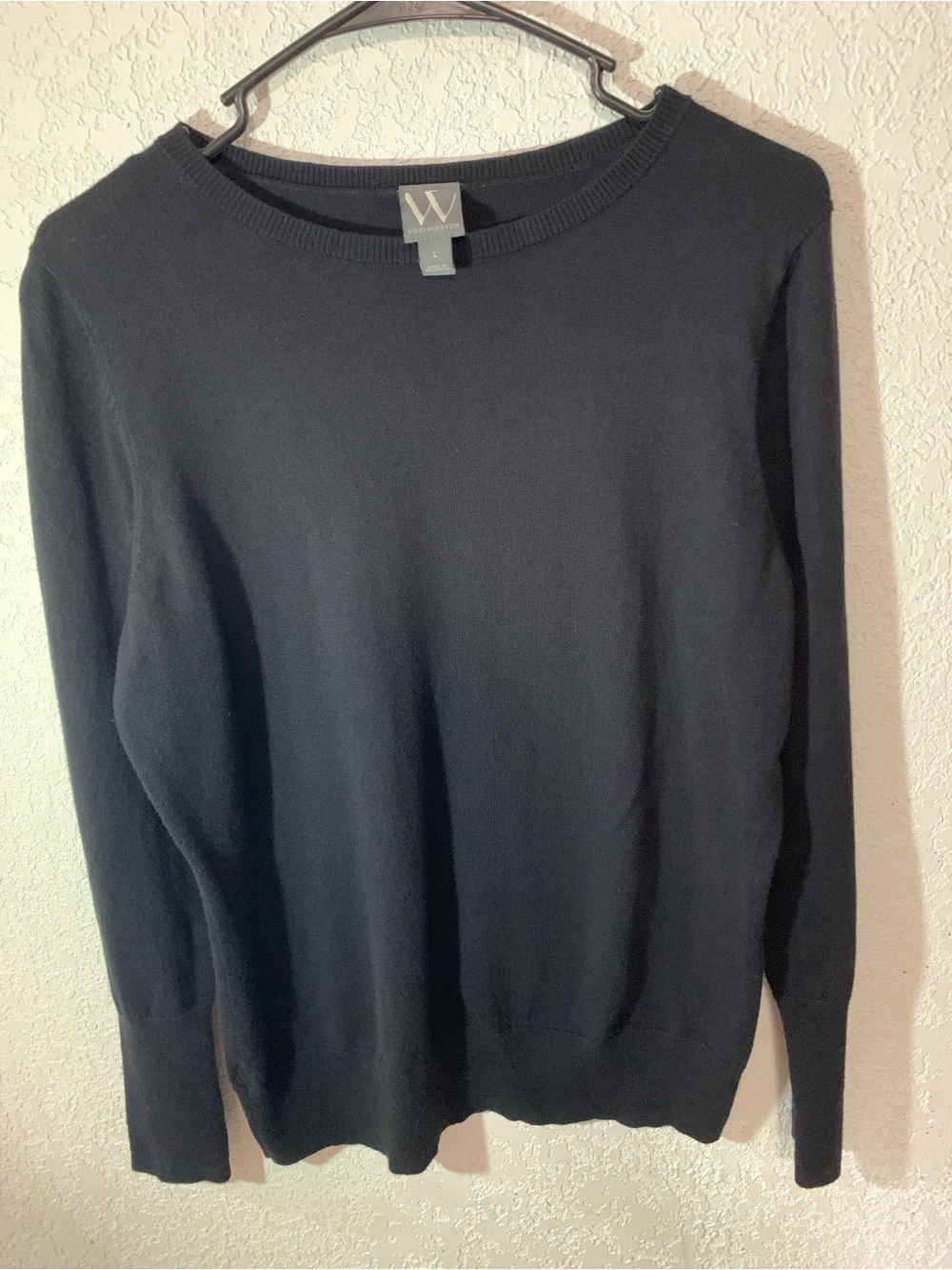 Worthington Black Crewneck Sweater